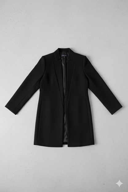 Damen Wollmantel mit Stehkragen | Schmaler Schnitt & Elegant | Herbst/Winter