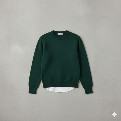 Kuscheliger Damen Strickpullover mit Rundhalsausschnitt | Winter | Elegant