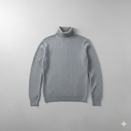 Herren Strickpullover mit Rollkragen | Slim Fit | Winter