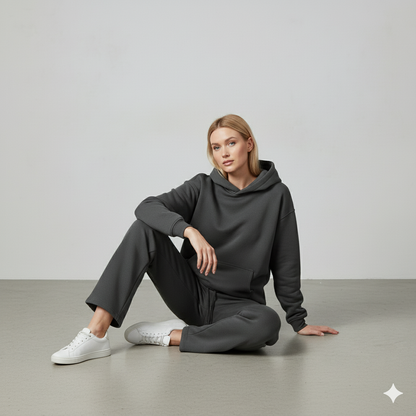 Kuscheliges Damen Set mit Hoodie & Hose