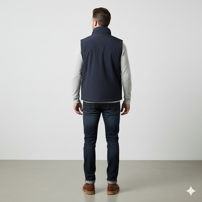 Herren Outdoor Weste mit Taschen | Leicht & Atmungsaktiv | Übergang