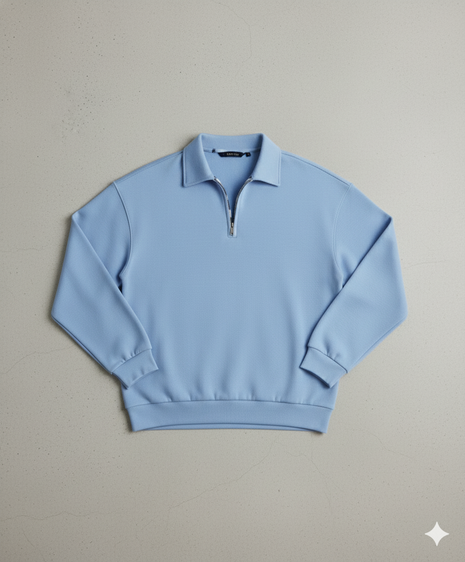 Lässiger Herrenpullover mit Reverskragen | Bequem | Freizeit