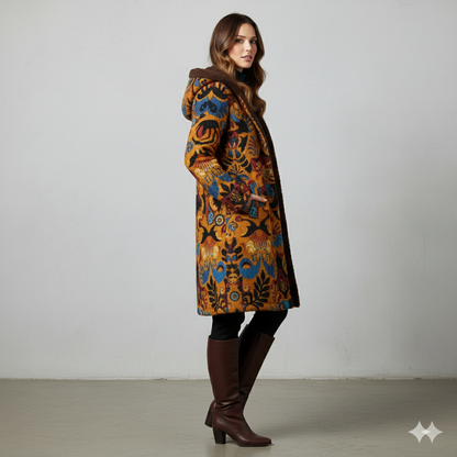 Damen Fleecejacke mit Kapuze | Plüsch & Kuschelig | Herbst/Winter