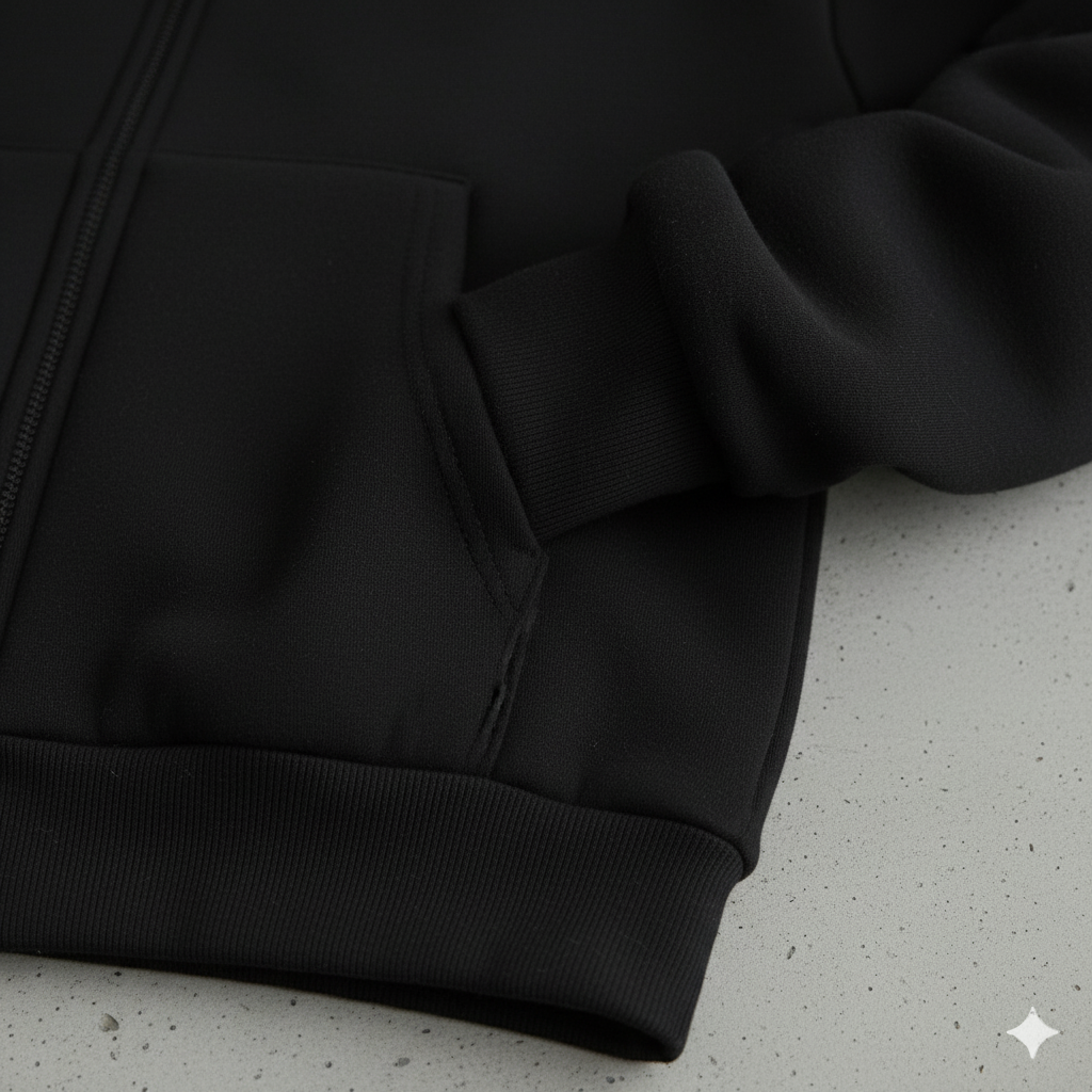 Kurz geschnittener Damen Hoodie mit Reißverschluss