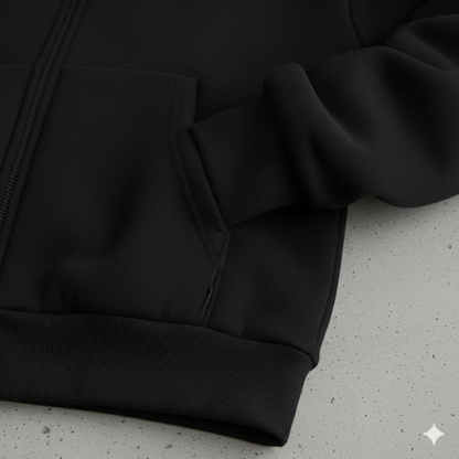 Kurz geschnittener Damen Hoodie mit Reißverschluss