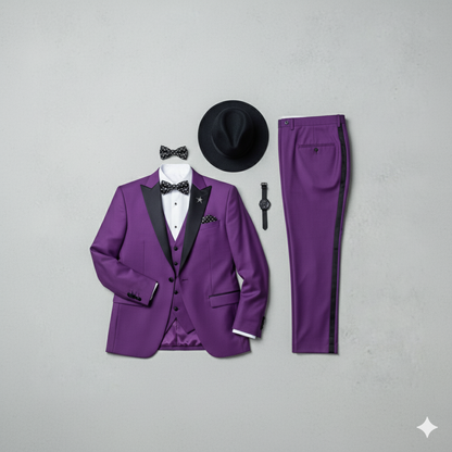 Herren 3-teiliger Anzug Slim Fit | Business Hochzeit Smoking