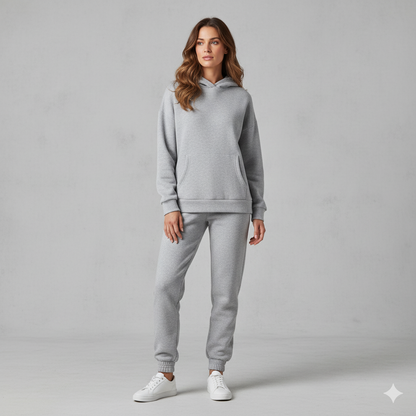 Warmer Damen Hoodie Zweiteiler | Bequem für Herbst & Winter
