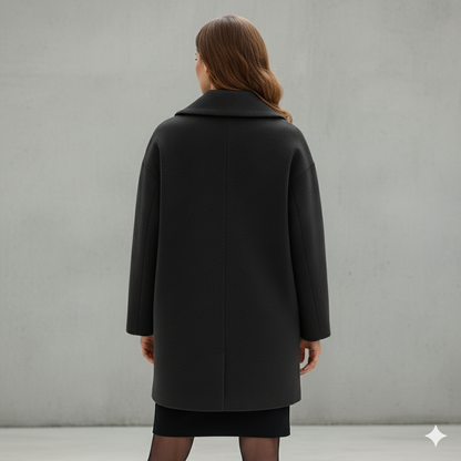 Damen Wollmantel Figurbetont Elegant | Stehkragen | Herbst Winter