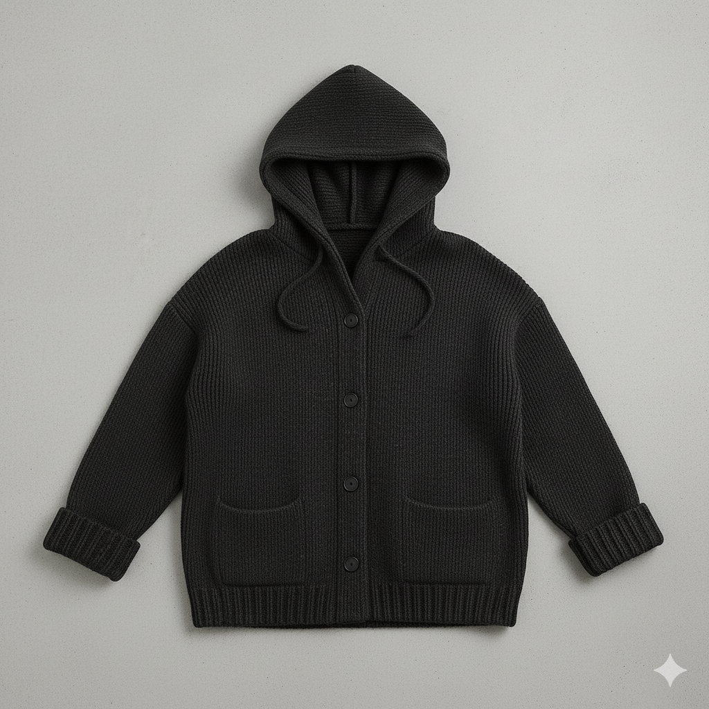 Kuscheliger Damen Strickjacke mit Kapuze | Warm für Herbst/Winter