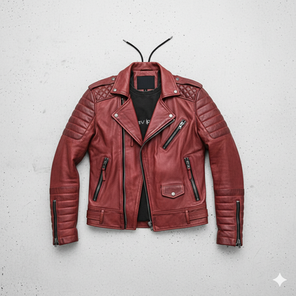 Herren Bikerjacke aus Veganleder | Modern & Casual