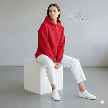 Moderner Damen Hoodie mit Statement