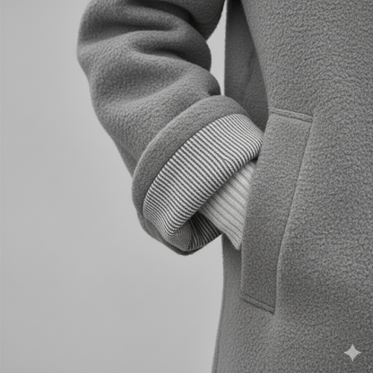 Warmer Damen Mantel aus Teddyfleece | Kuschelig & Elegant für Winter