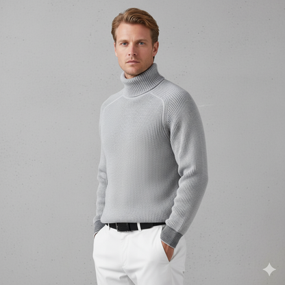 Herren Strickpullover mit Rollkragen | Warm & Elegant | Winter