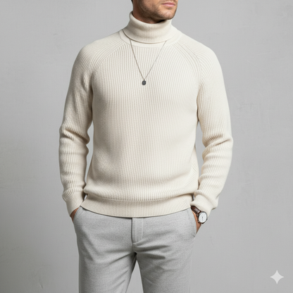Herren Strickpullover mit Rollkragen | Warm & Elegant | Winter