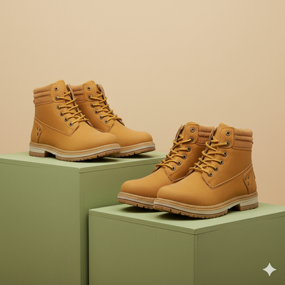 Damen Winterstiefel mit Fellfutter | Warme Schnür-Boots