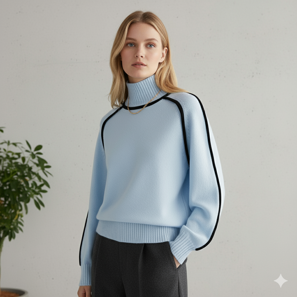 Damenpullover mit Stehkragen | Locker & Modern für Herbst/Winter