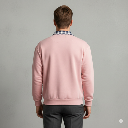 Lässiger Herrenpullover mit Reverskragen | Bequem | Freizeit