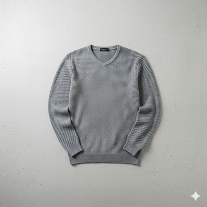 Lässiger Damen Strickpullover mit V-Ausschnitt | Freizeit | Herbst