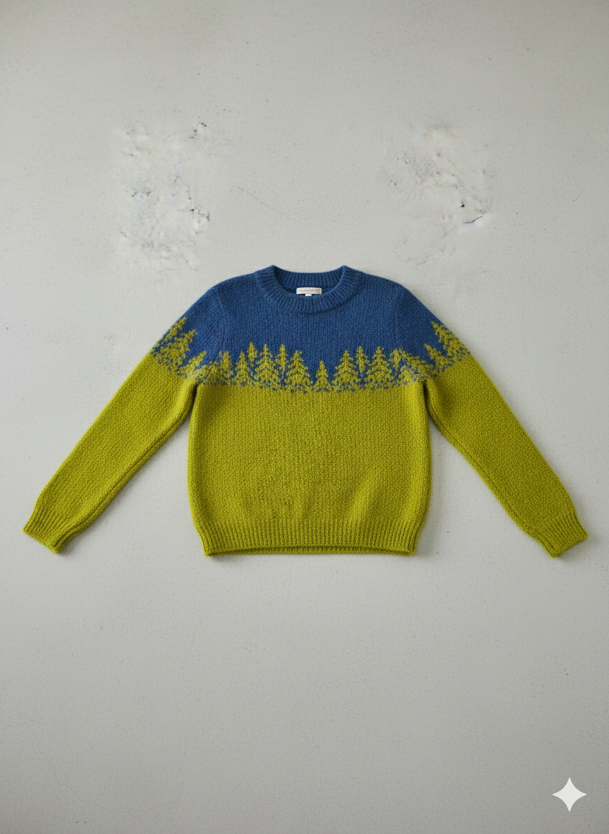 Damen Strickpullover mit Rundhals | Winter | Norweger-Muster
