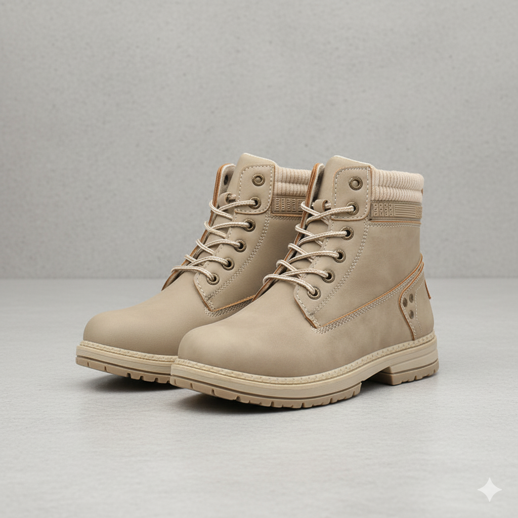 Damen Winterstiefel mit Fellfutter | Warme Schnür-Boots