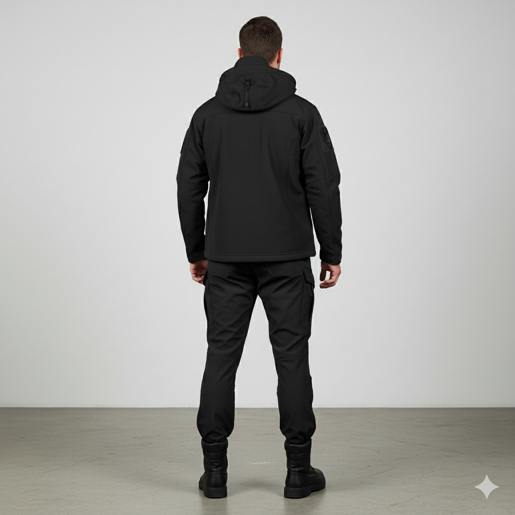Herren Outdoor Taktikanzug mit Kapuze | Wasserabweisend & Winter