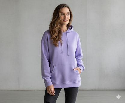 Lässiger Damen Hoodie mit Rückendruck