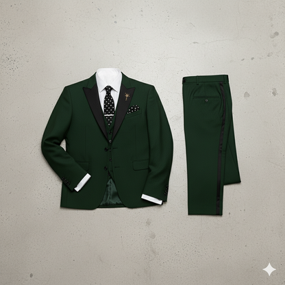Herren 3-teiliger Anzug Slim Fit | Business Hochzeit Smoking