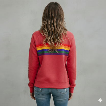 Damen Pullover mit Rundhalsausschnitt | Gestreift & Freizeit