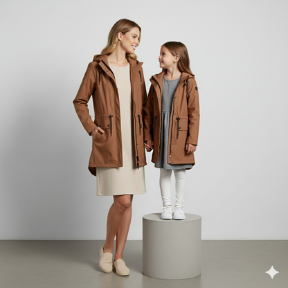 Damen Regenjacke mit Kapuze | Leicht & Wasserdicht | Übergang