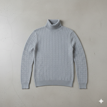 Feiner Herren Strickpullover mit Rollkragen