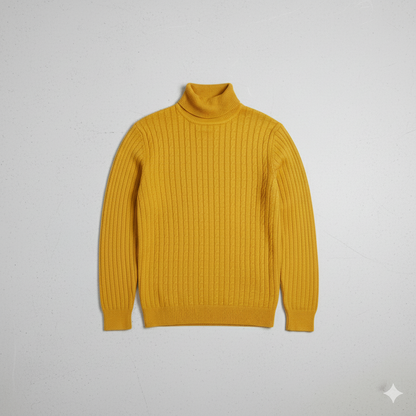 Feiner Herren Strickpullover mit Rollkragen