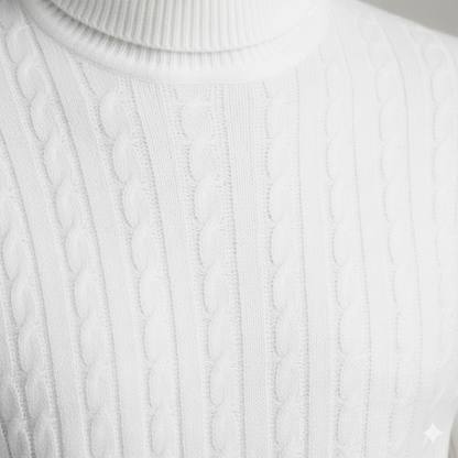 Feiner Herren Strickpullover mit Rollkragen