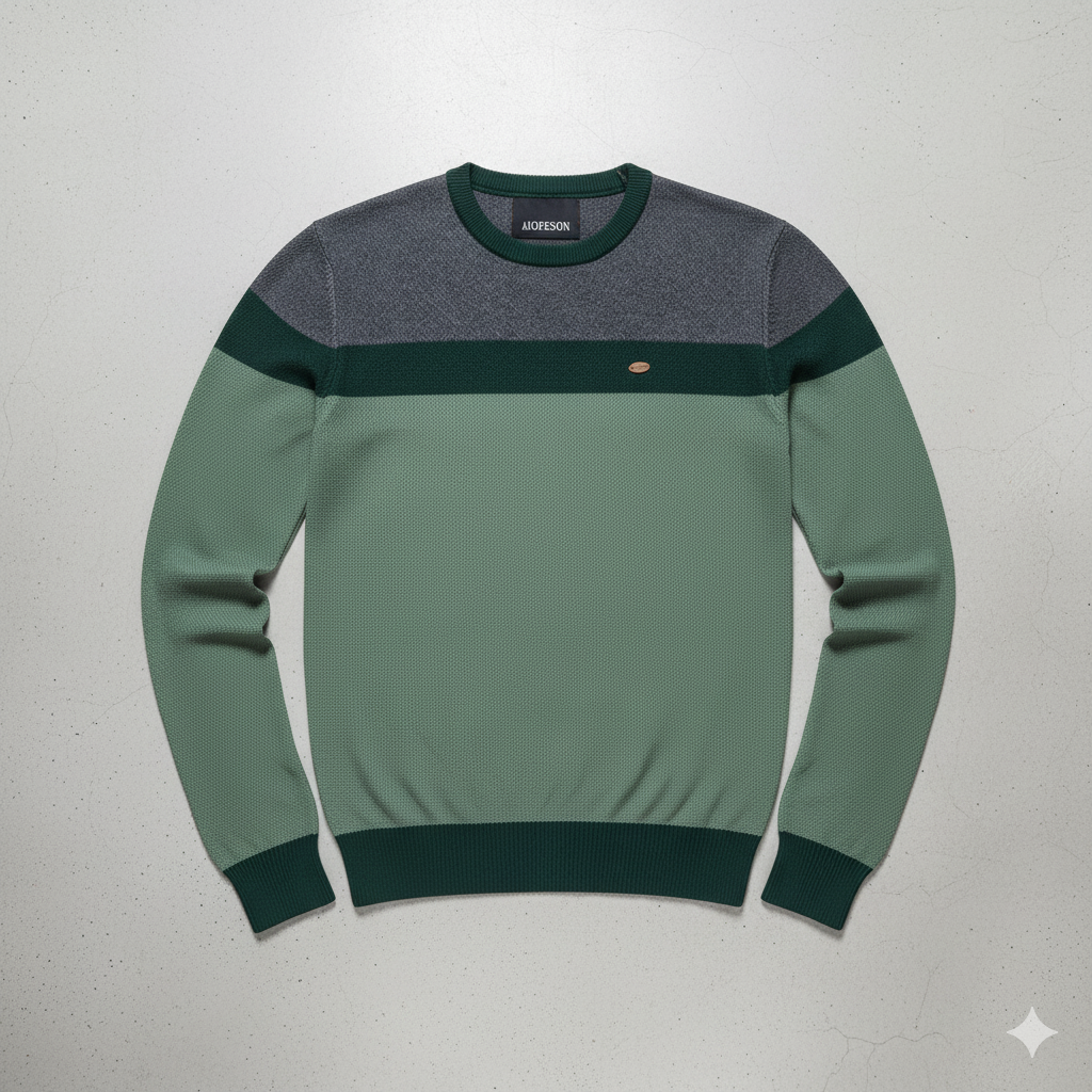 Gemusterter Strickpullover für Herren