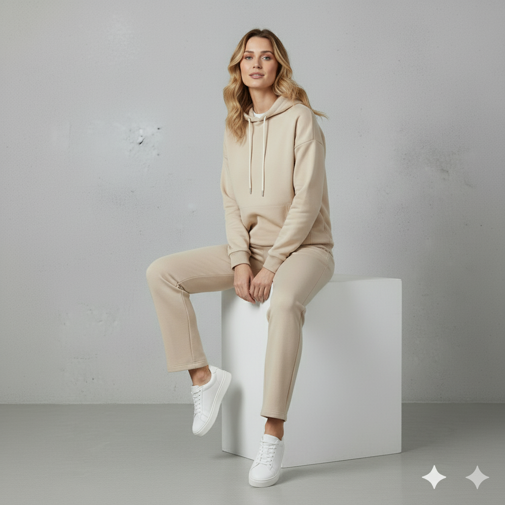Kuscheliges Damen Set mit Hoodie & Hose