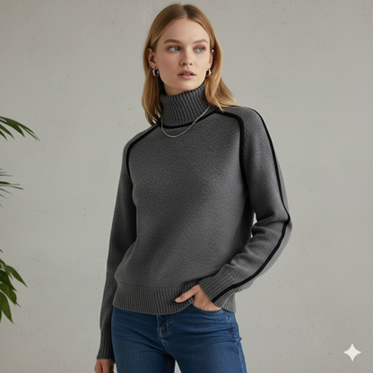 Damenpullover mit Stehkragen | Locker & Modern für Herbst/Winter
