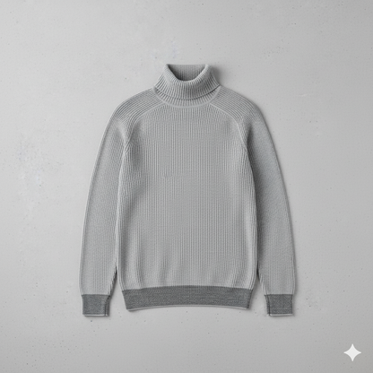 Herren Strickpullover mit Rollkragen | Warm & Elegant | Winter