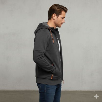Fleecejacke für Herren mit Kapuze | Warm & Bequem | Herbst