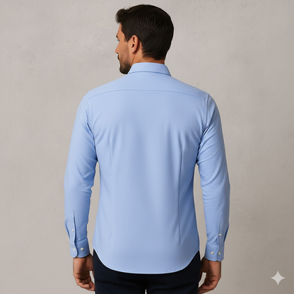 Herren Slim Fit Businesshemd | Atmungsaktiv & Herbst
