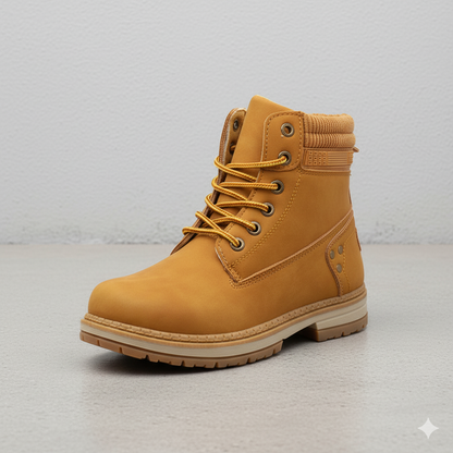 Damen Winterstiefel mit Fellfutter | Warme Schnür-Boots