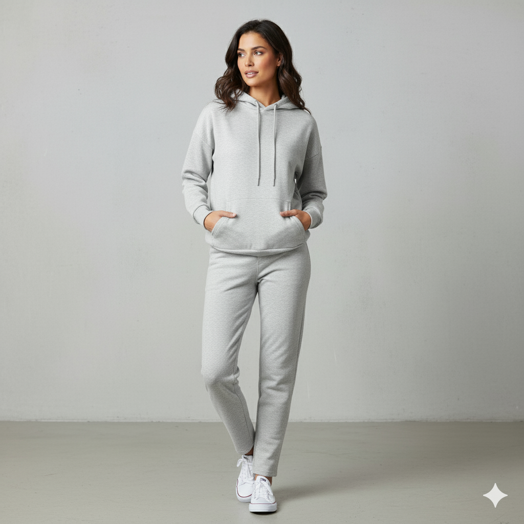 Kuscheliges Damen Set mit Hoodie & Hose