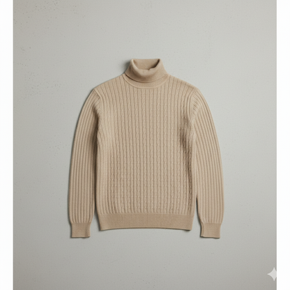 Feiner Herren Strickpullover mit Rollkragen
