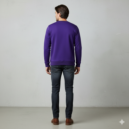 Herren Sweatshirt mit Rundhalsausschnitt