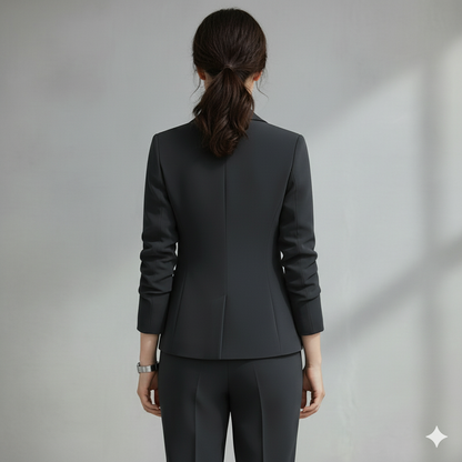 Damen Hosenanzug Elegant | Business Blazer & Hose Slim Fit