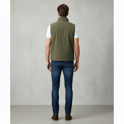 Herren Outdoor Weste mit Reißverschluss | Leicht & Atmungsaktiv