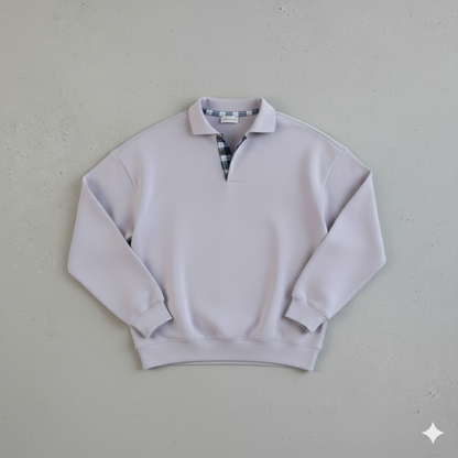 Lässiger Herrenpullover mit Reverskragen | Bequem | Freizeit