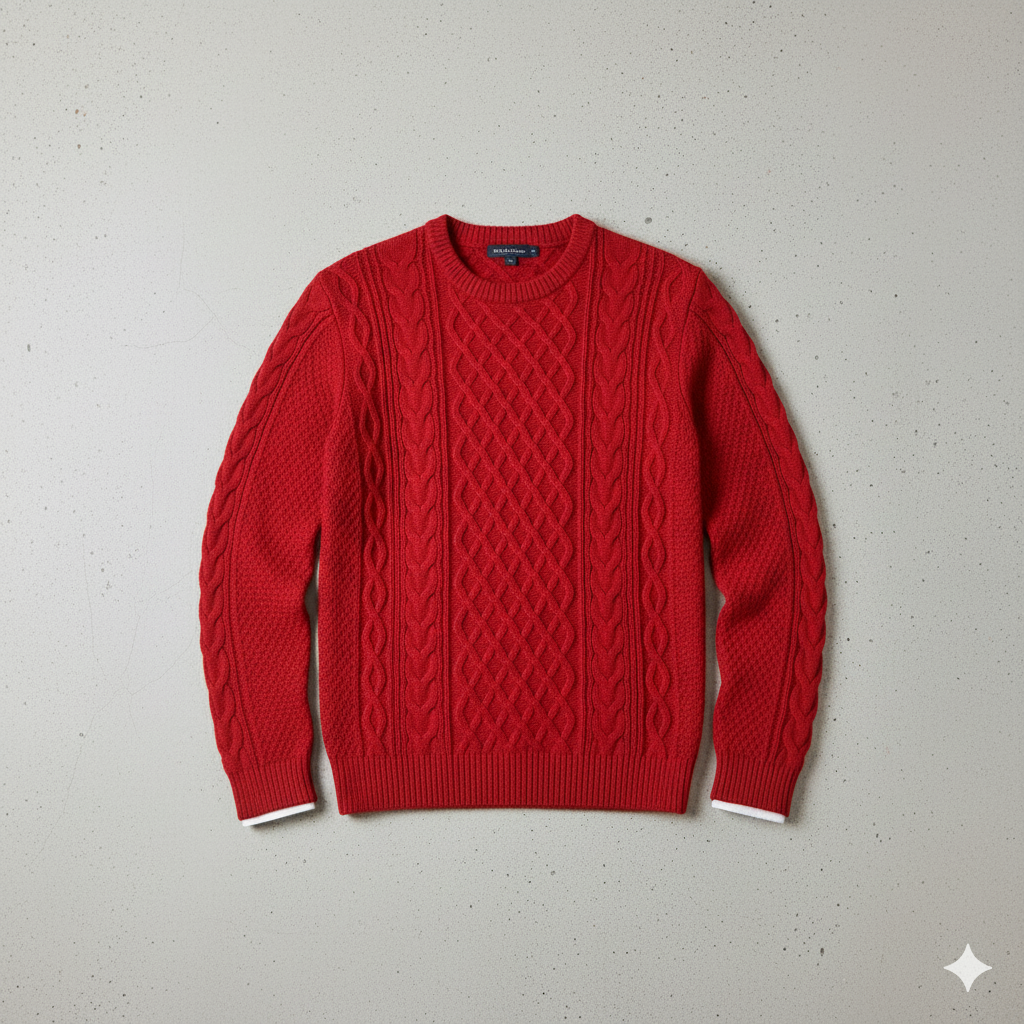 Herren Strickpullover mit Strukturmuster | Modern & Warm | Winter