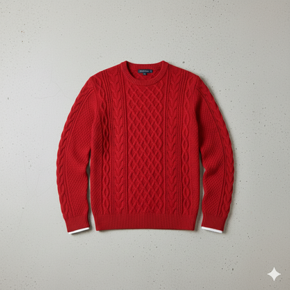 Herren Strickpullover mit Strukturmuster | Modern & Warm | Winter