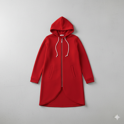 Damen Sweatjacke mit Kapuze & Reißverschluss | Herbst/Winter