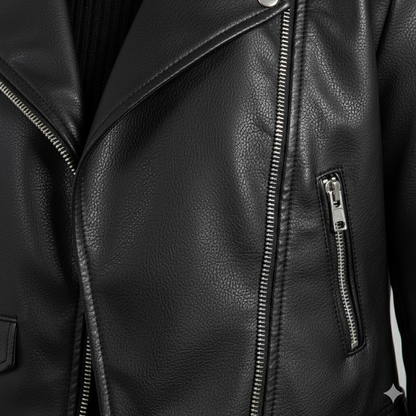 Damen Bikerjacke aus Veganleder | Kurz & Modern | Herbst