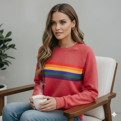 Damen Pullover mit Rundhalsausschnitt | Gestreift & Freizeit